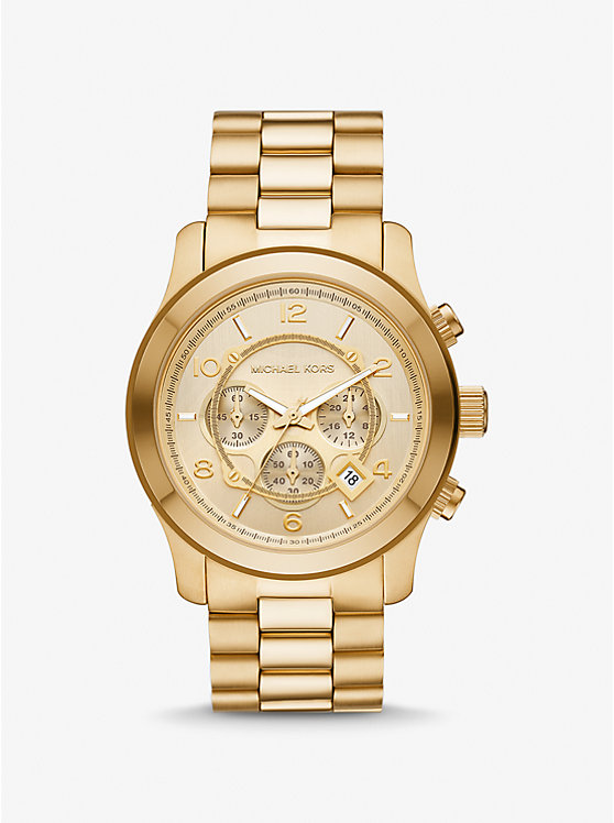Oversized Runway Gold-Tone Watch | Michael Kors MK9074