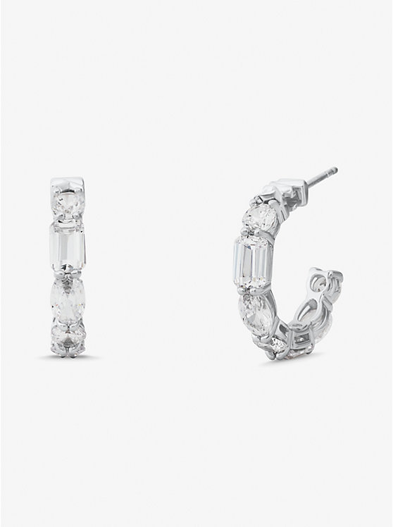 Precious Metal-Plated Sterling Silver Cubic Zirconia Earrings | Michael Kors MKC1664CZ